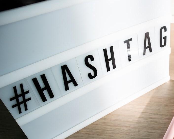 hashtag leuchtschild